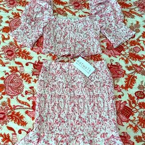 Sullivan top and skirt floral set